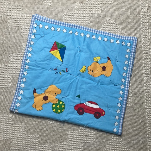 handmade Other - Handmade Spot the Dog Blue Quilt Train Ball Kite